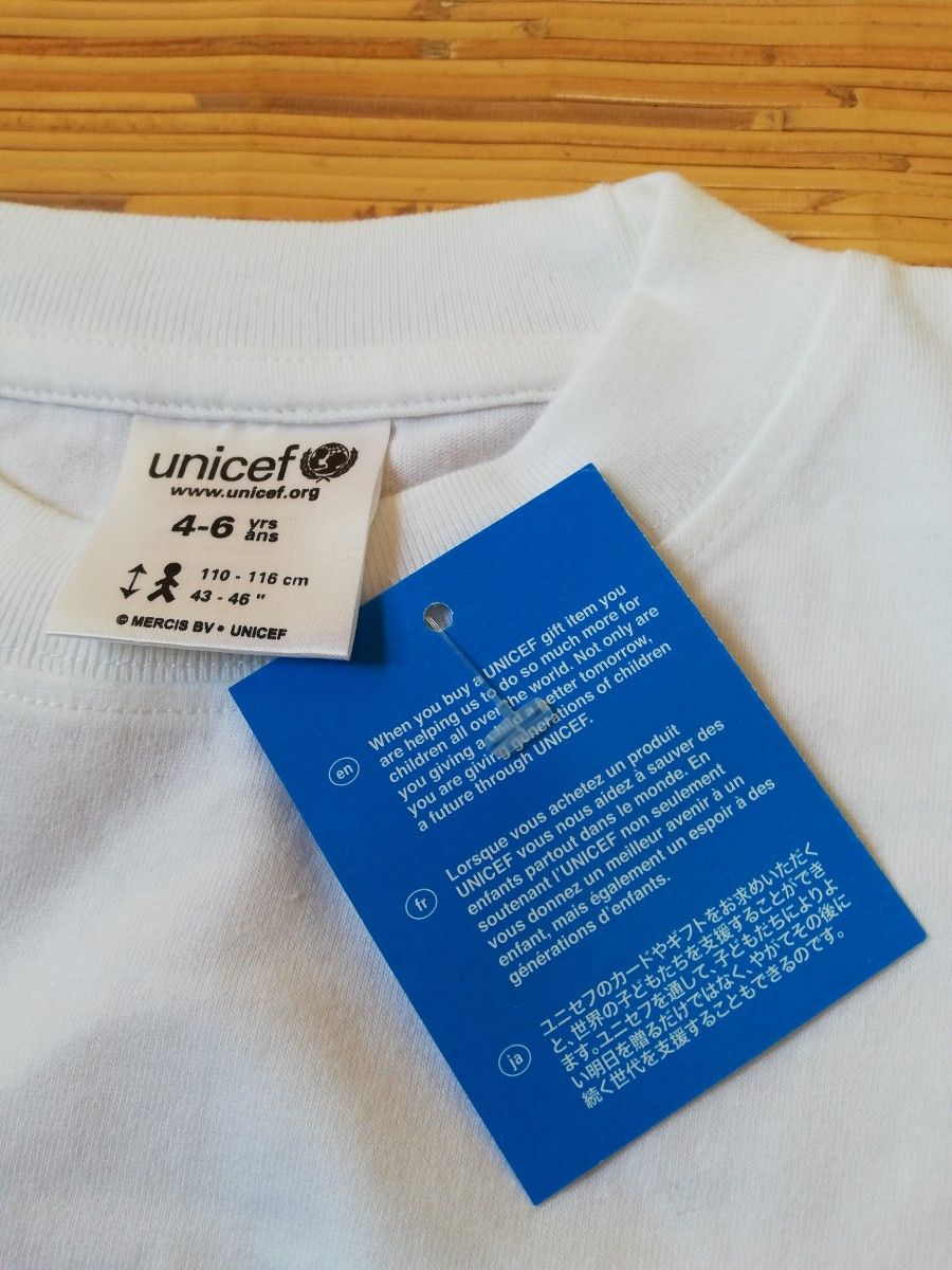 ユニセフ　UNICEF　ブルーナ　新品　タグつき　半袖　白Tシャツ　110-120 　ミッフィー