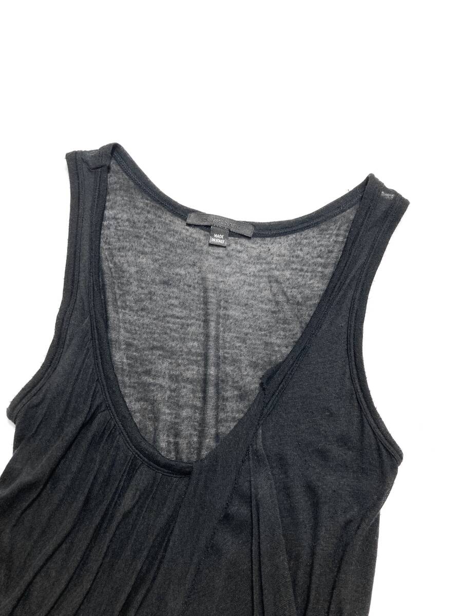 HELMUT LANG ヘルムートラング 2004 Knit Top Asymmetric Gather ニットトップ ITALY 40_画像6