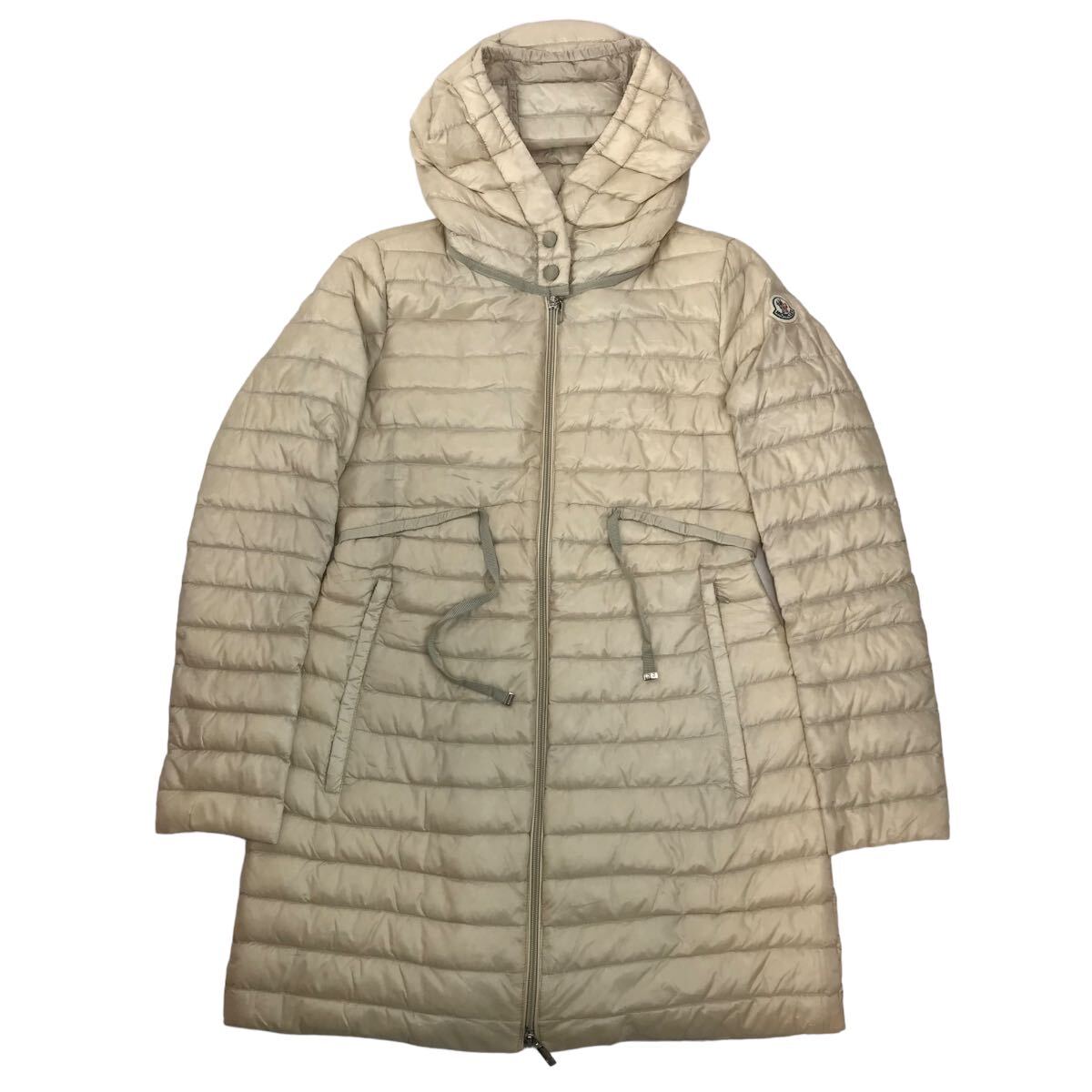 j72 MONCLER モンクレール BARBEL バルベル ダウンジャケット ライト ダウンコート ベージュ 薄手 アウター 1 レディース 正規品の画像4