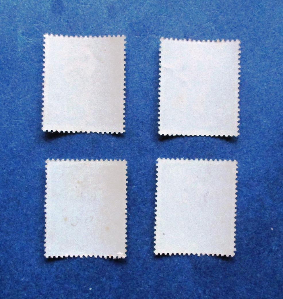 沖縄切手・琉球切手　民族舞踊切手　4種類　BB14　ほぼ美品です。画像参照してください。_画像4