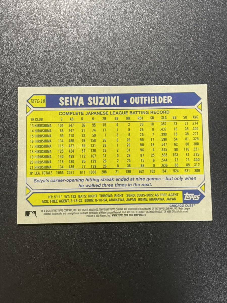 鈴木誠也 2022 Topps 35th MOJO リフラクター Silver Pack ルーキーカード Seiya Suzuki Rookie Card MLBカードの画像2