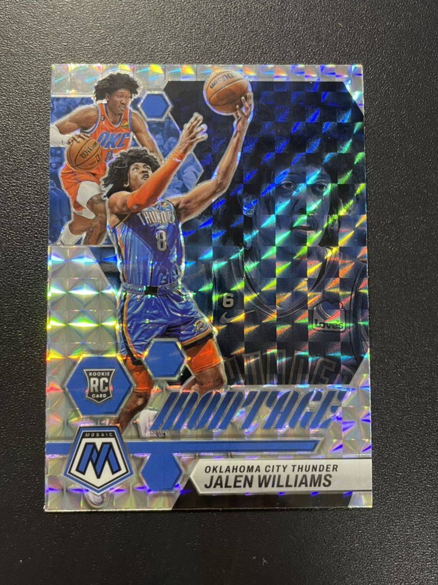 Jalen Williams RC 2022 Mosaic SILVER Montage Rookie Card ルーキーカード ジェイレンウィリアムズ NBAカードの画像1