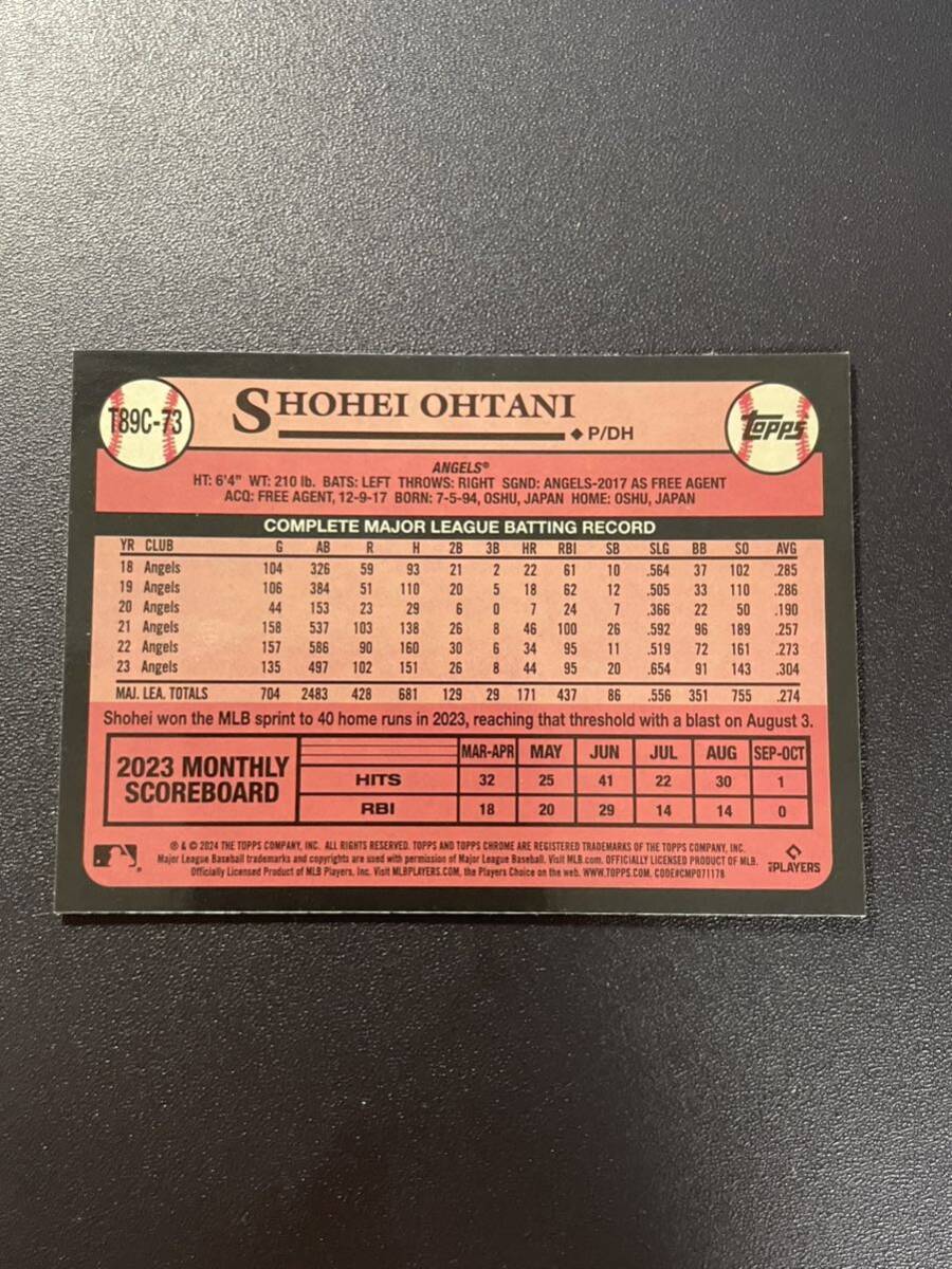 大谷翔平 2024 Topps 35周年 SILVER MOJO リフラクター Silver Pack Shohei Ohtani MLBカードの画像2