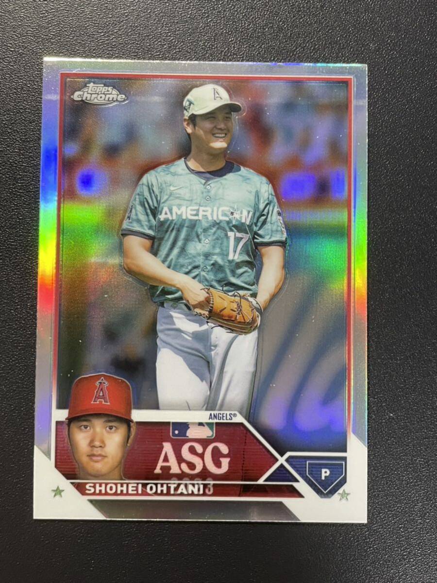 大谷翔平 2023 Topps Chrome ASG オールスター REFRACTOR リフラクター Shohei Ohtani MLBカードの画像1