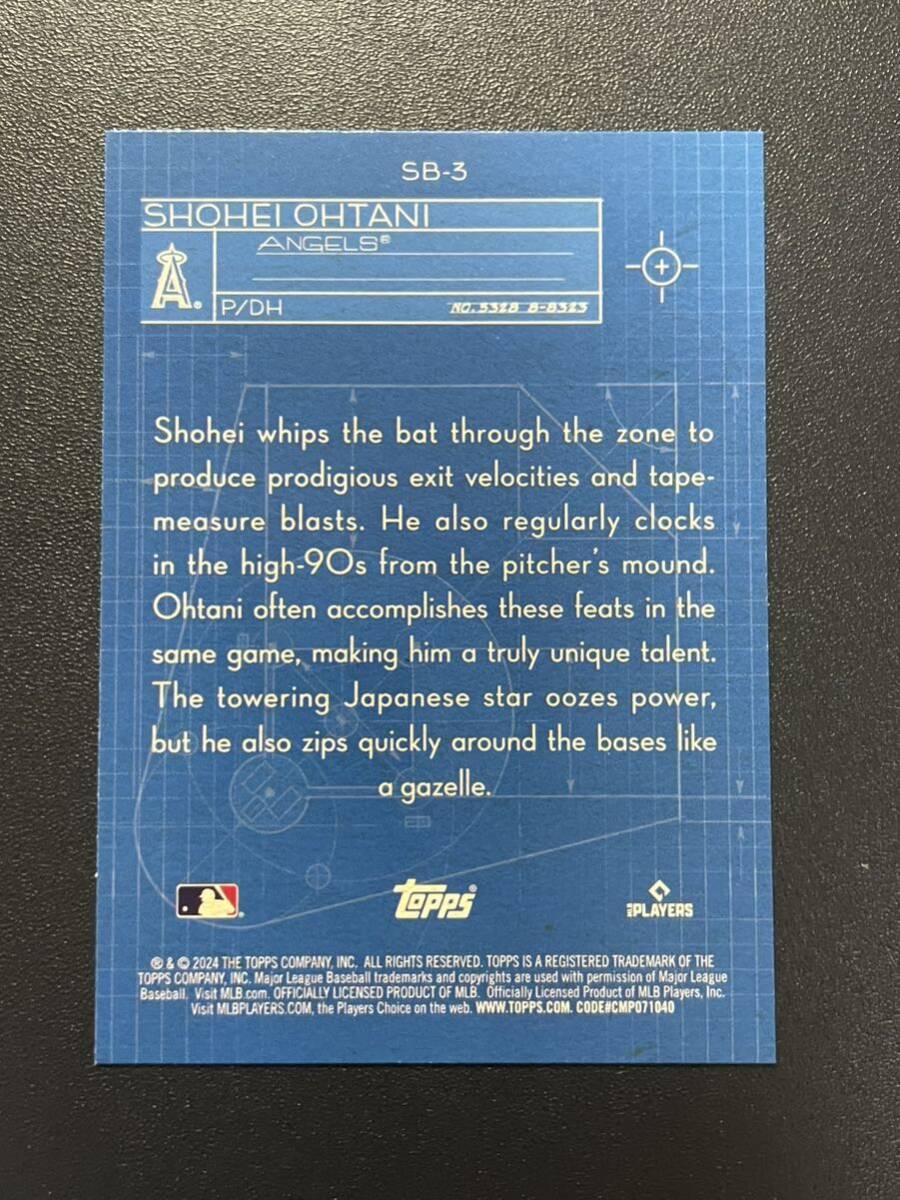 大谷翔平 2024 Topps Blueprint インサート Shohei Ohtani MLBカードの画像2