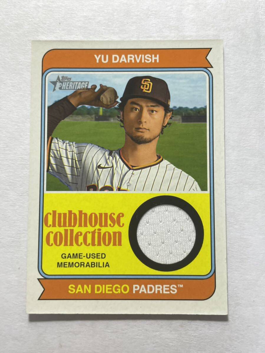 ダルビッシュ有 2023 Topps Heritage Relic Jersey Card レリック Yu Darvish Padres MLBカード_画像1