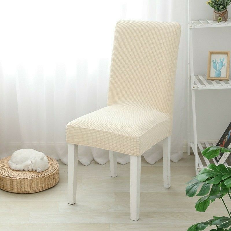 新品 未使用 椅子 カバー オフホワイト 2枚 セット 椅子カバー チェアカバー 模様替え 新生活 送料無料