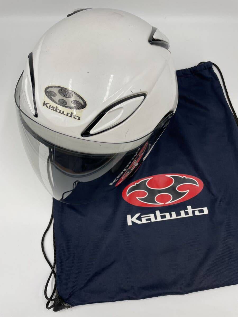 ★フルフェイス ヘルメット OGK KABUTO カブトAVAND-2 パールホワイト XL (61-62cm) 袋付きの画像1