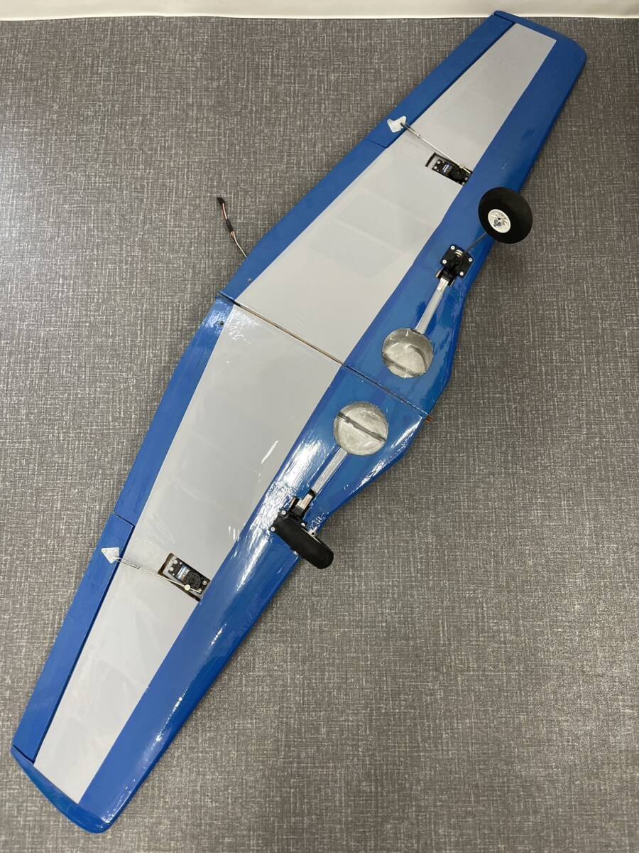 ★【引取限定】ホビー ラジコン飛行機 全長100cm エンジン モーター 動作未確認 413 926_画像7