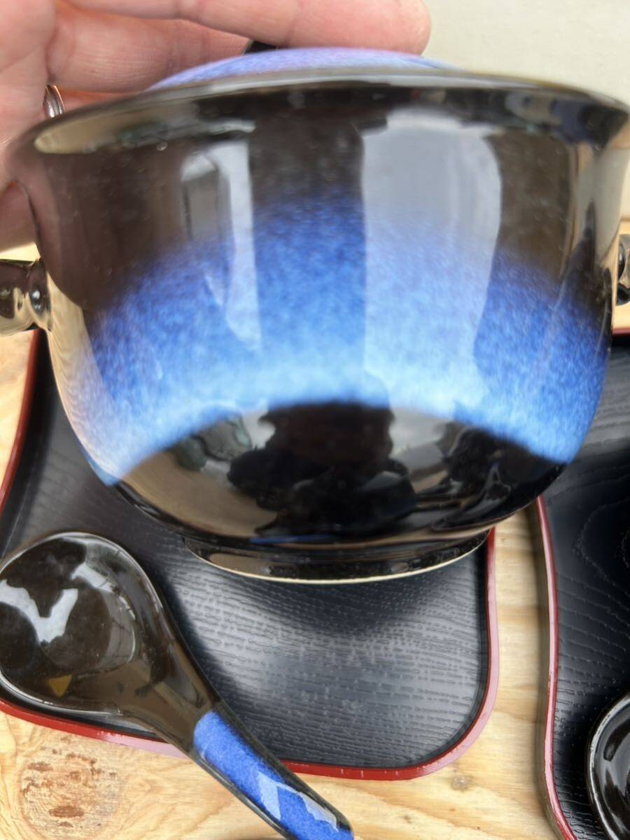 水峰窯　美濃焼　和食器 茶碗蒸し容器　セット　蓋付き　箱入り　未使用品_画像3