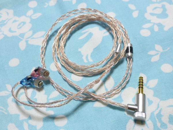 Roxanne Layla Angie ケーブル Pure OCC + 6N純銀撚り線 八芯 ブレイド 編み込み 4.4mm5極 L字 低音一体型 JH Audio WM1Z WM1A ZX300