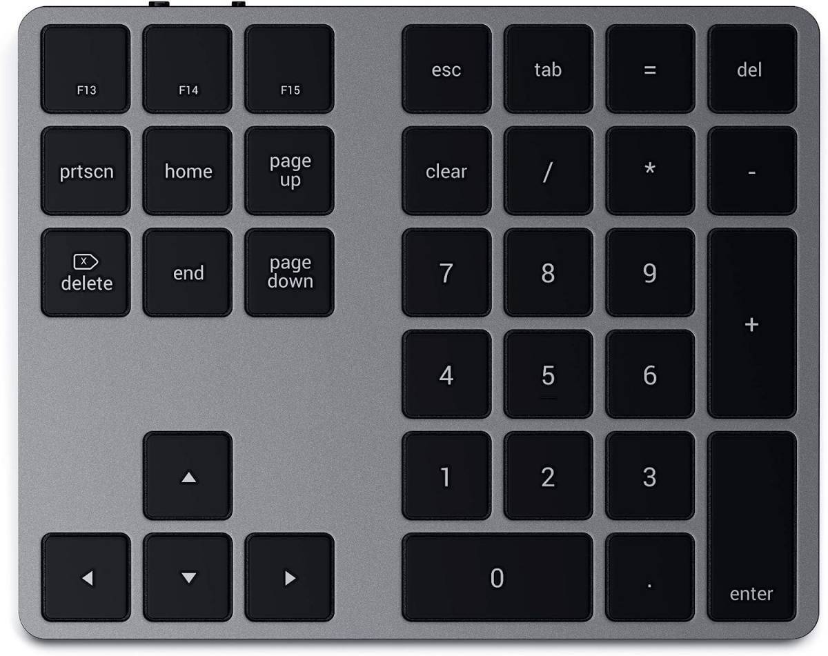 Satechi Bluetooth повышение цифровая клавиатура тонкий заряжающийся 34 ключ satechiMacBook Air Pro Mac mini Mac Studio M1 M2 MacOS iOS Windows PC