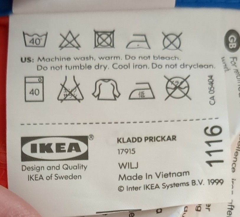 【未使用品2枚組】IKEAキッズエプロン