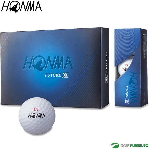 [訳あり] HONMA GOLF 本間ゴルフ FUTURE-XX フューチャー ダブルエックス ゴルフボール 1ダース ① カラー：ホワイト ボール：新品の画像1