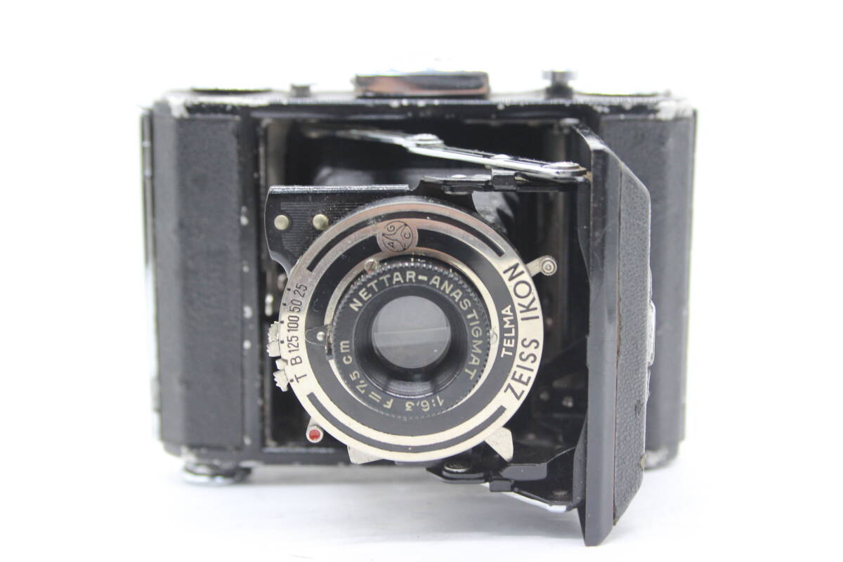 【訳あり品】 ツァイスイコン Zeiss Ikon Nettar 515 ANASTIGMAT 7.5cm F6.3 蛇腹カメラ s9208_画像3