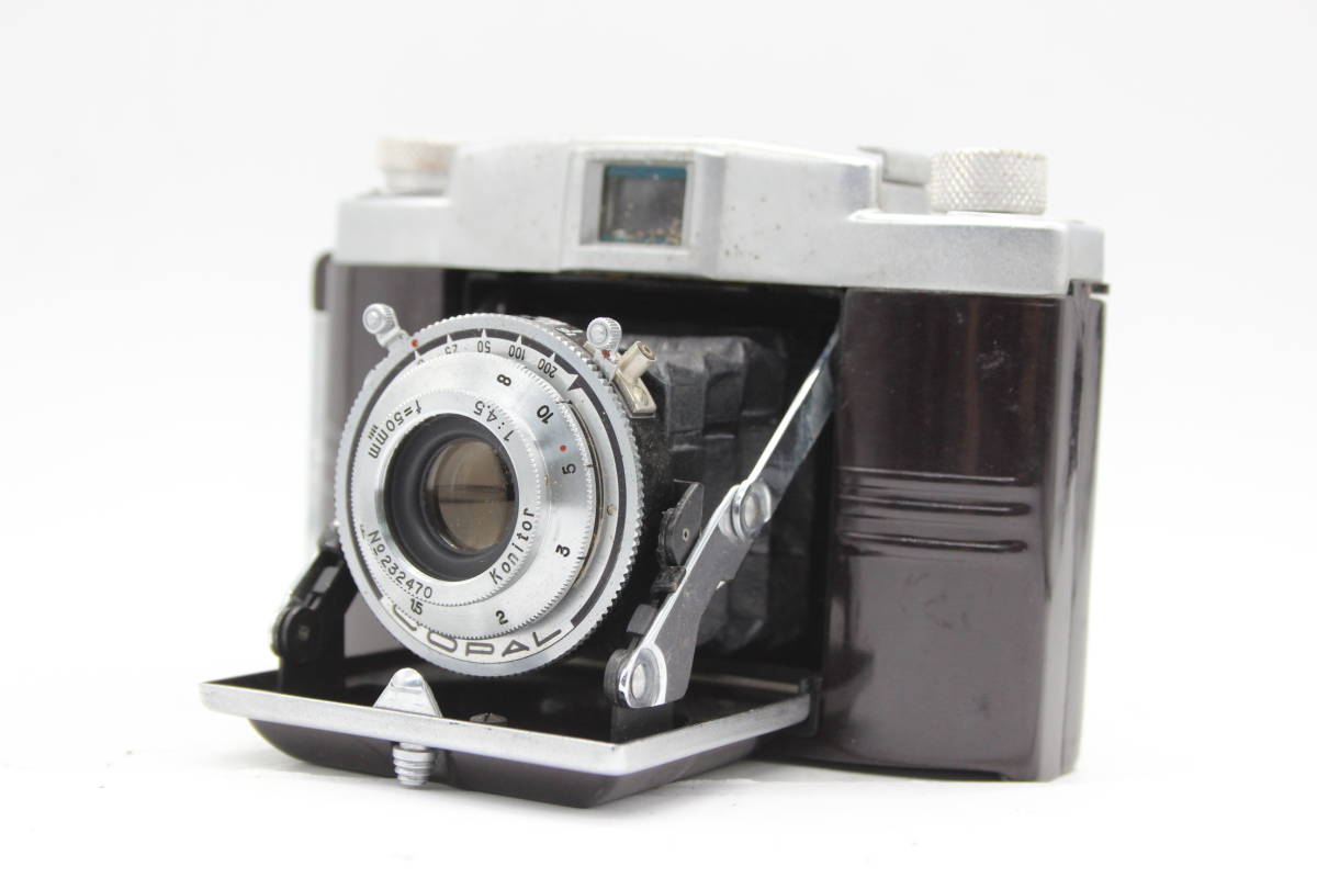 【返品保証】 Konilette Konitor 50mm F4.5 蛇腹カメラ C9239の画像1