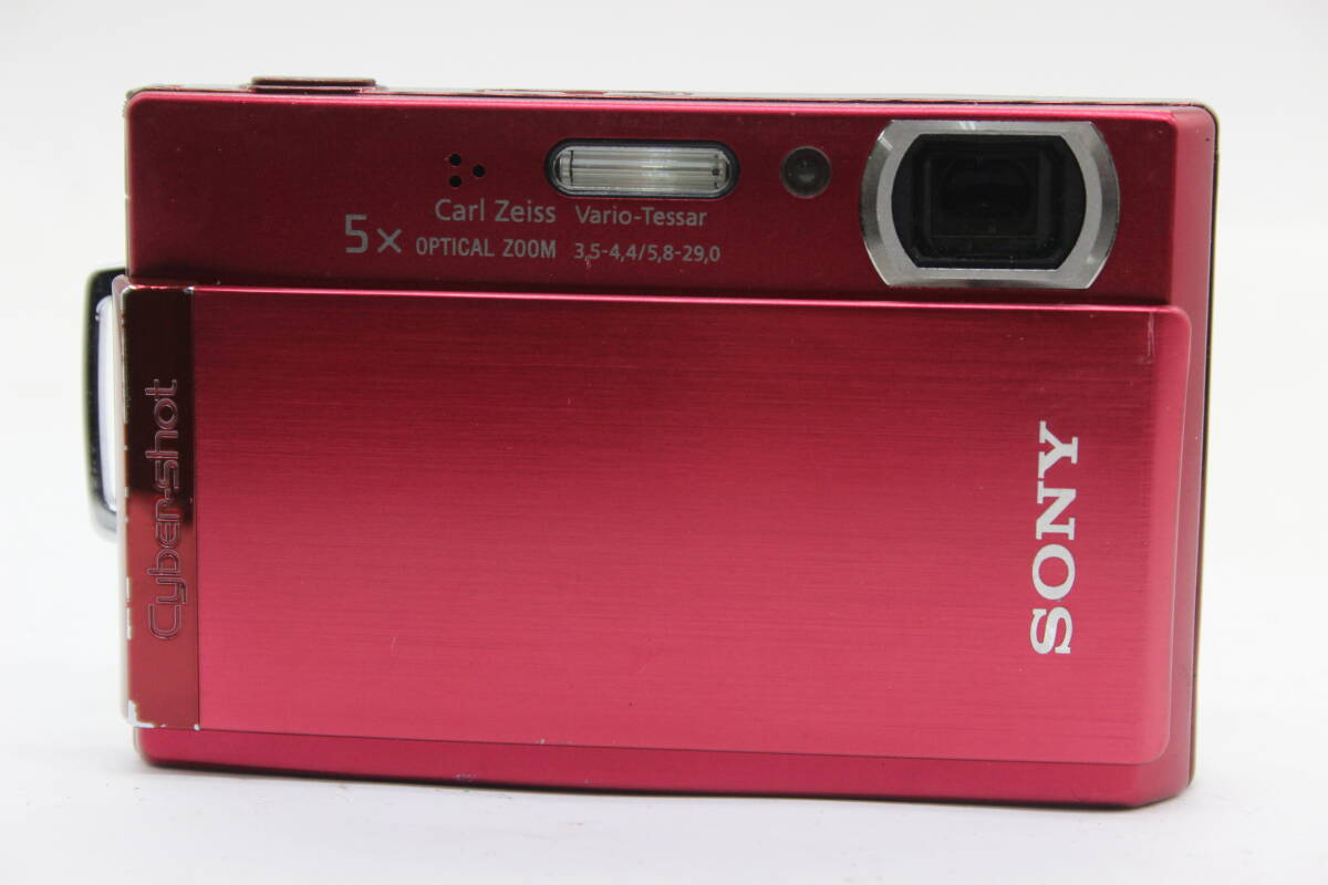 【返品保証】 ソニー SONY Cyber-shot DSC-T300 レッド 5x コンパクトデジタルカメラ s9915_画像2