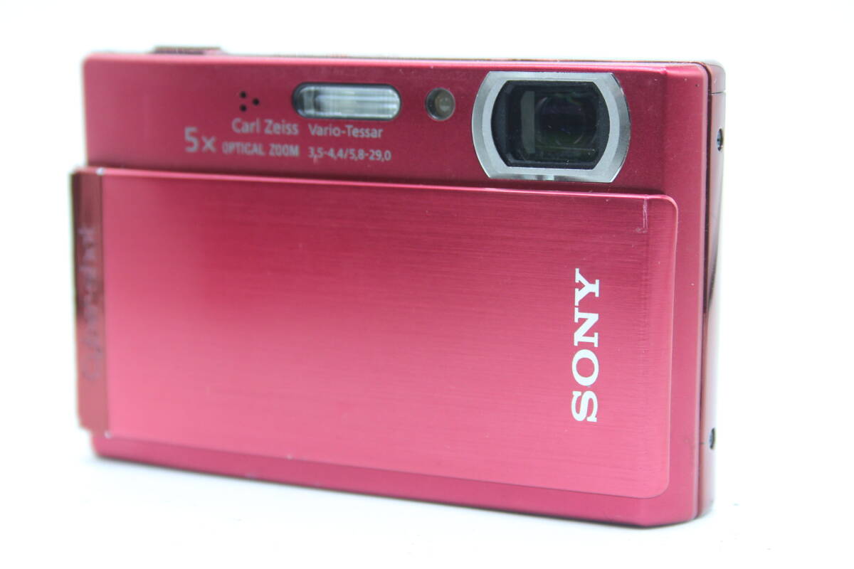 【返品保証】 ソニー SONY Cyber-shot DSC-T300 レッド 5x コンパクトデジタルカメラ s9915_画像1