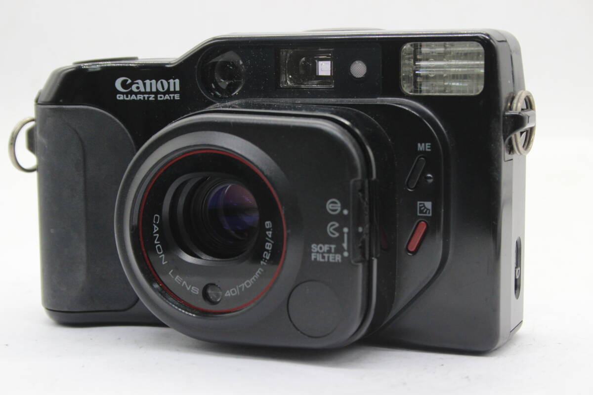 【返品保証】 キャノン Canon Autoboy TELE Quartz Date 40/70mm F2.8/4.9 コンパクトカメラ s9985_画像1