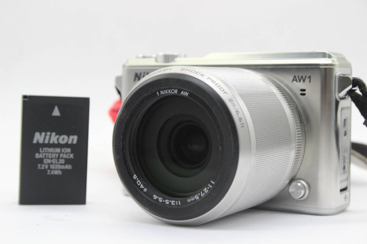 【返品保証】 ニコン Nikon 1 AW1 WATERPROOF 11-27.5mm F3.5-5.6 バッテリー付き ミラーレス一眼 v152の画像1