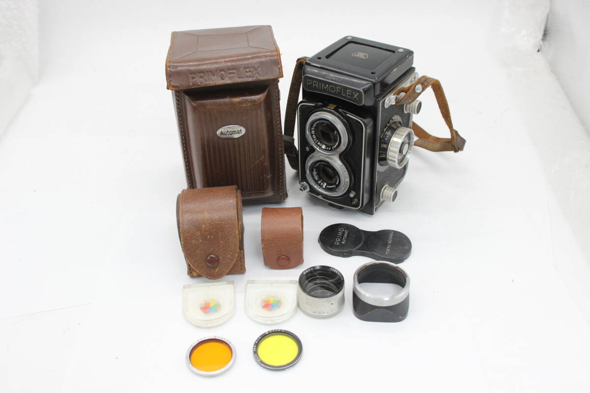 【訳あり品】 PRIMOFLEX Topcor 7.5cm F3.5 二眼カメラ v175の画像1