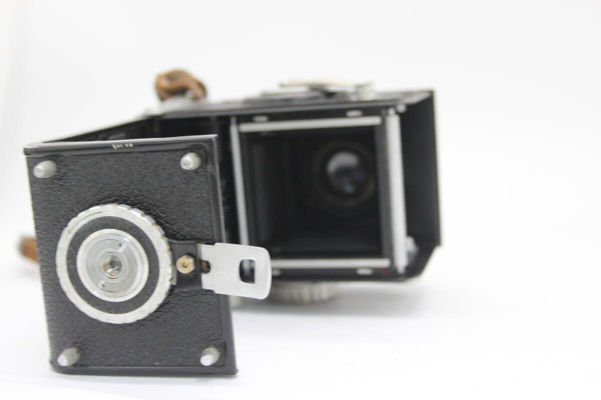 【訳あり品】 PRIMOFLEX Topcor 7.5cm F3.5 二眼カメラ v175の画像9