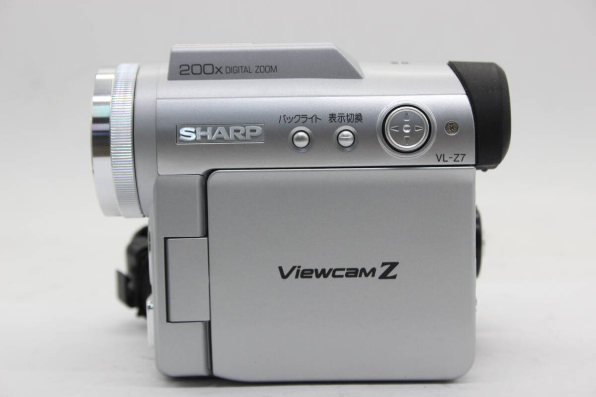 【外観美品】 【録画再生確認済み】シャープ SHARP Viewcam Z VL-Z7 200x バッテリー 元箱付き ビデオカメラ v201_画像6