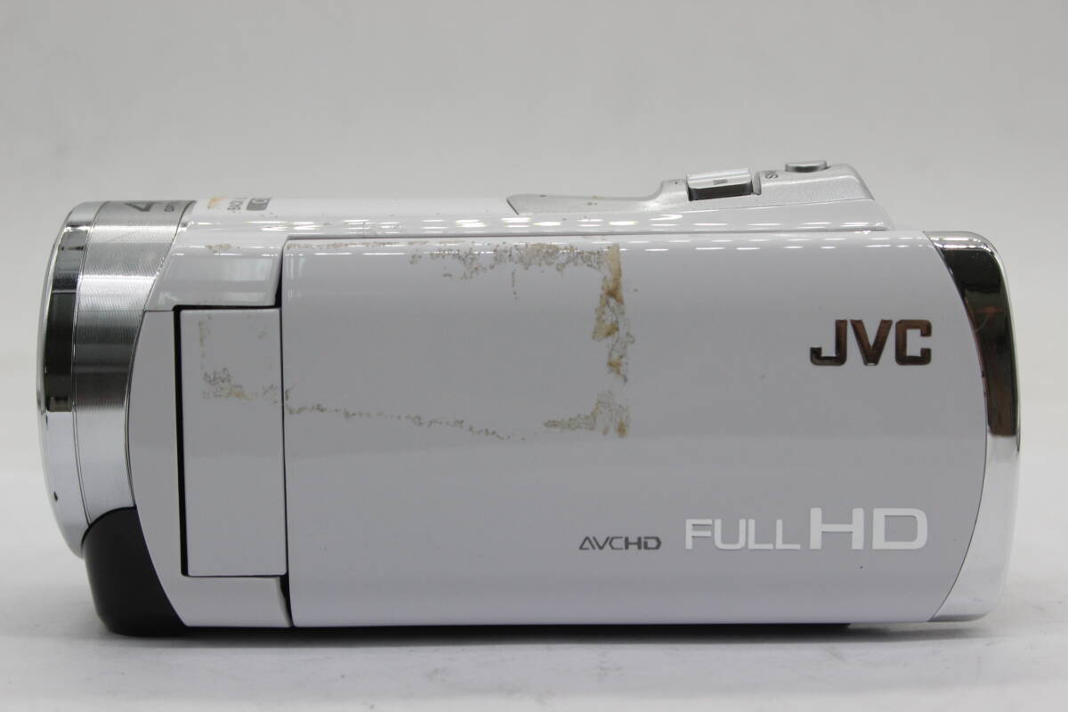 【返品保証】 【録画再生確認済み】JVC GZ-E290-W ホワイト 40x バッテリー付き ビデオカメラ v205_画像5