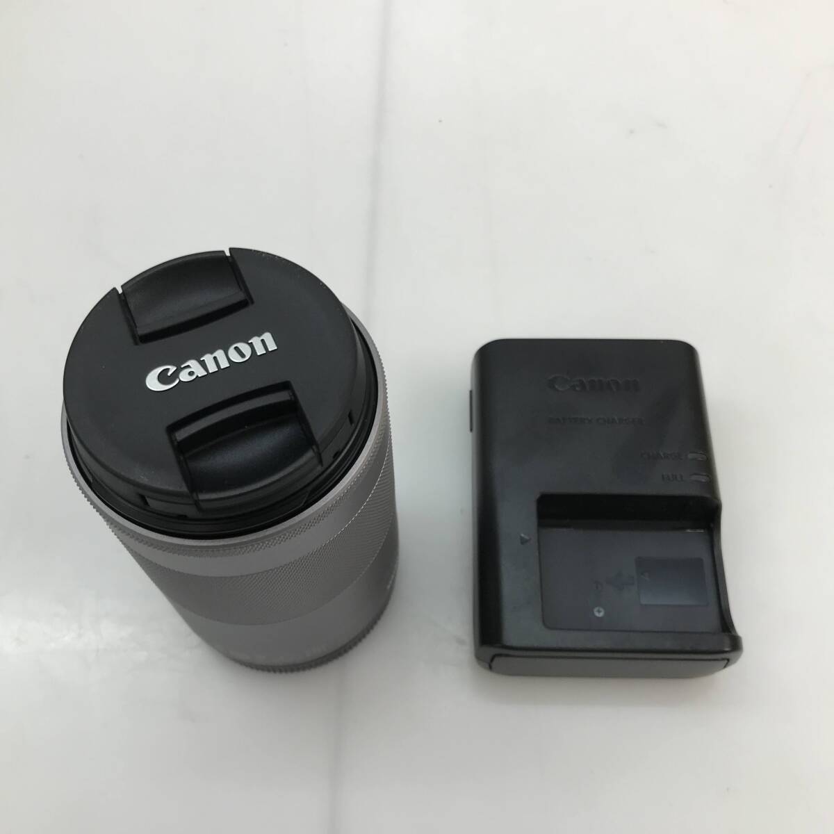 No.4833★1円～【Canon】キャノン ミラーレス一眼カメラ EOS M100 55-200mmレンズ 15-45mmレンズ 中古品_画像7