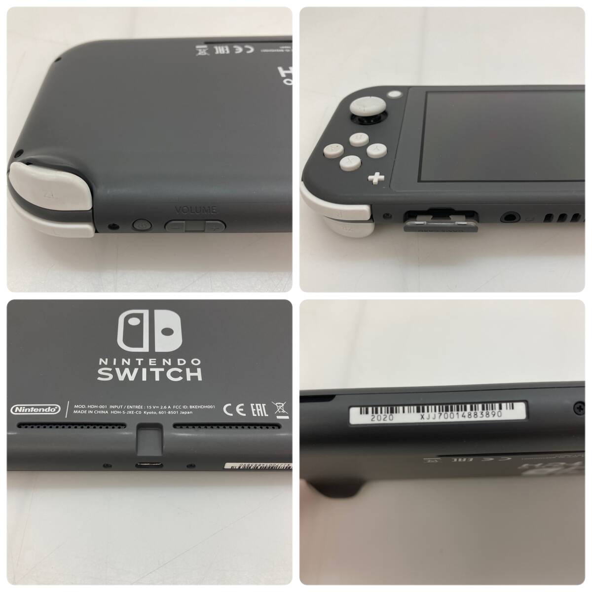 No.5217 ★1円～ 【SWITC LITE】 Nintendo Swich Lite ニンテンドー スイッチ ライト 本体 グレー 中古品の画像9