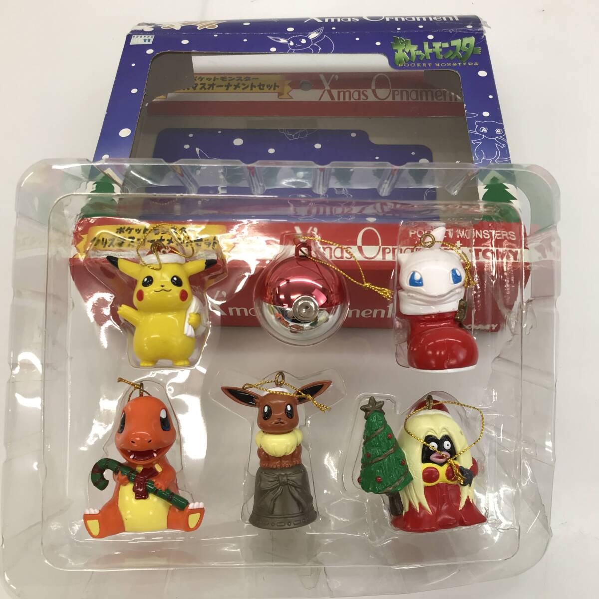 No.5239 ★1円～ 【クリスマス 飾り】 ポケットモンスター クリスマスオーナメントセット ポケモン ピカチュウ モンスターボール 他 中古品_画像4