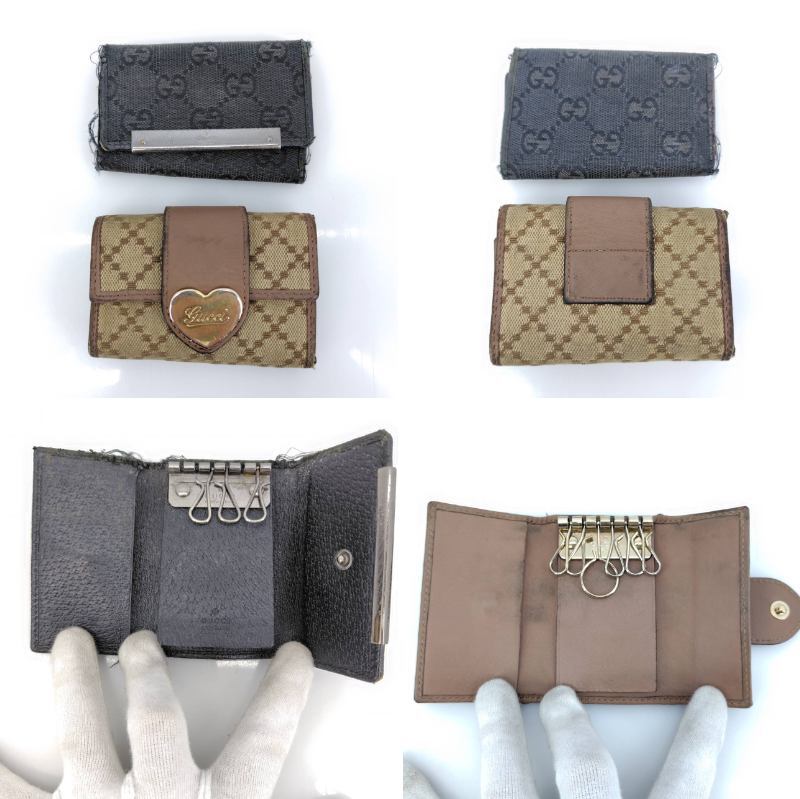 No.4262 ★1円～【ブランド小物まとめ】 10点セット LOUISVUITTON/GUCCI/PRADA/FENDI/BVLGARI 等 財布/キーケース/マフラー ジャンク品の画像3