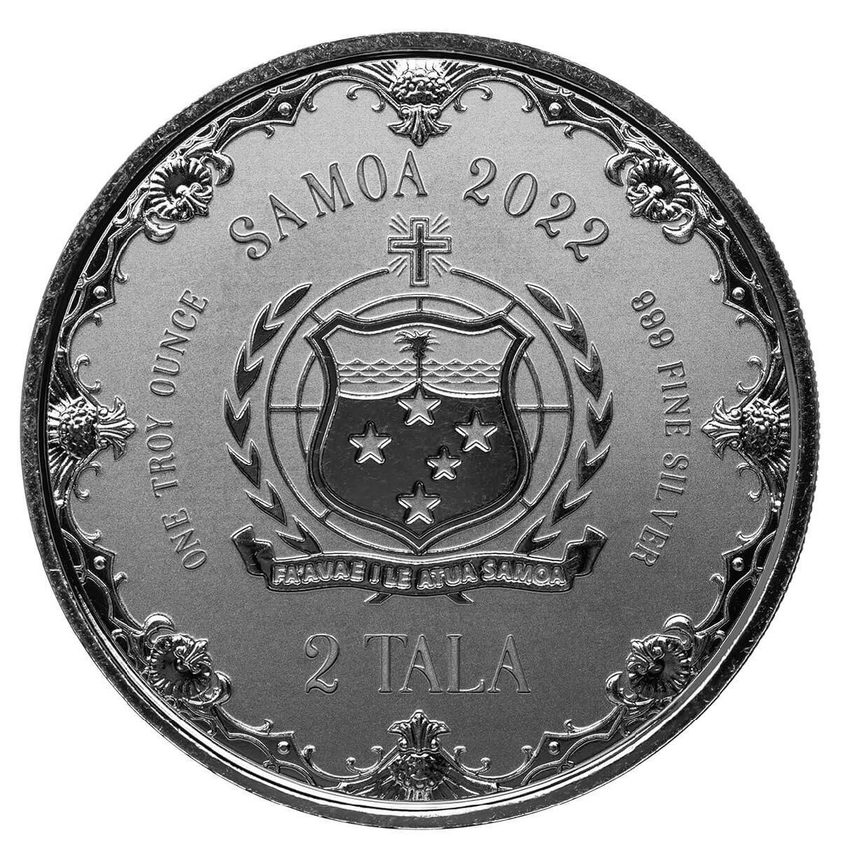 [ written guarantee * case attaching ] 2022 year ( new goods )sa moa [ Pacific mermaid * person fish ] original silver 1 on scalar silver coin 