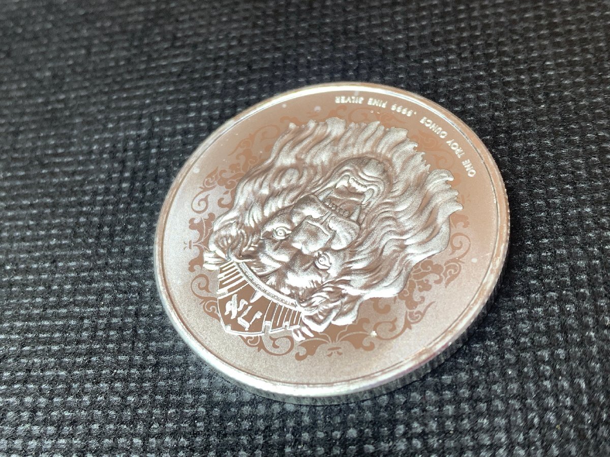 31.1 グラム 2021年 (新品) ニウエ「とどろく・ユダのライオン」純銀 1 オンス 銀貨の画像5