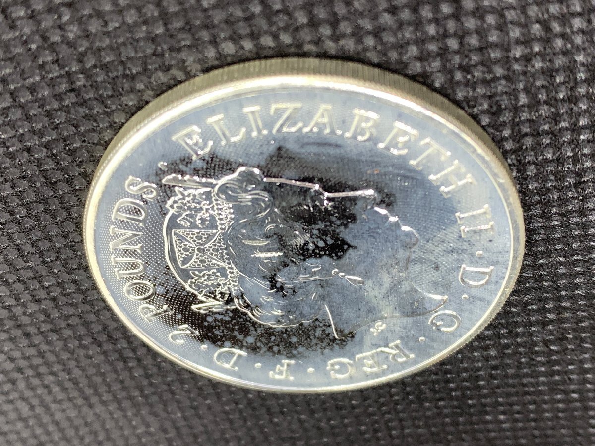 31.1グラム 2022年 (新品) イギリス「神話と伝説・リトルジョン」純銀 1オンス 銀貨の画像4