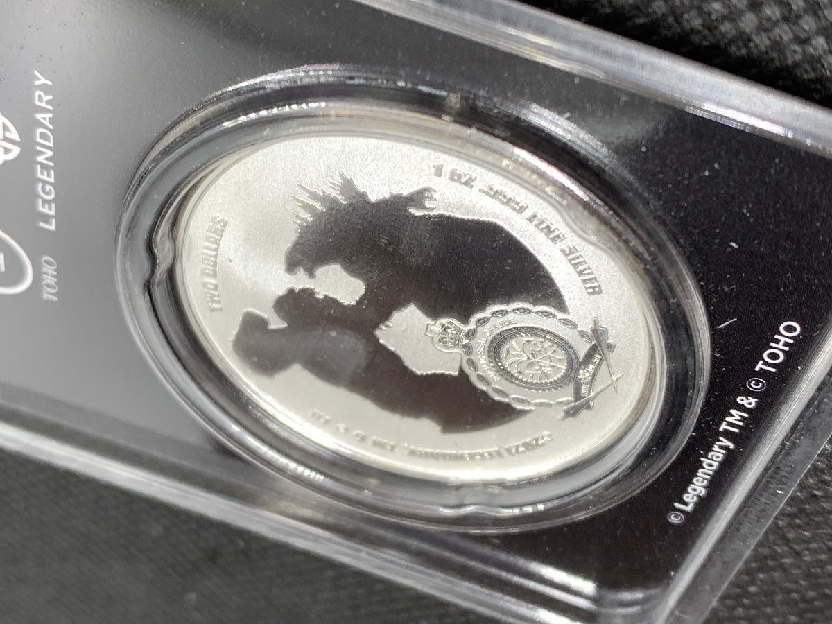 31.1グラム 2021年 (新品) ニウエ ゴジラ VS コング :「コング」純銀 1オンス カラー 銀貨の画像4