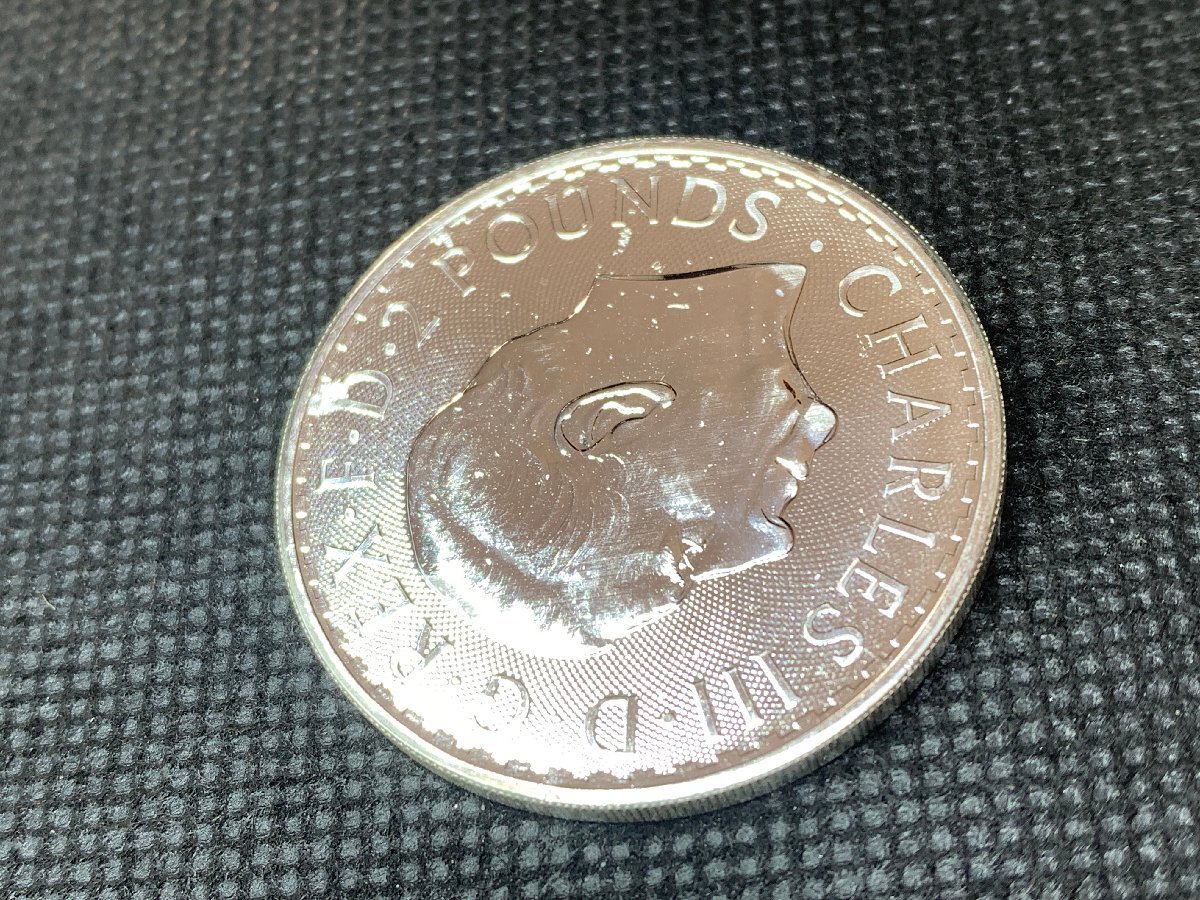 31.1グラム 2024年 (新品) イギリス「ブリタニア」純銀 1オンス 銀貨 (チャールズ3世)の画像6