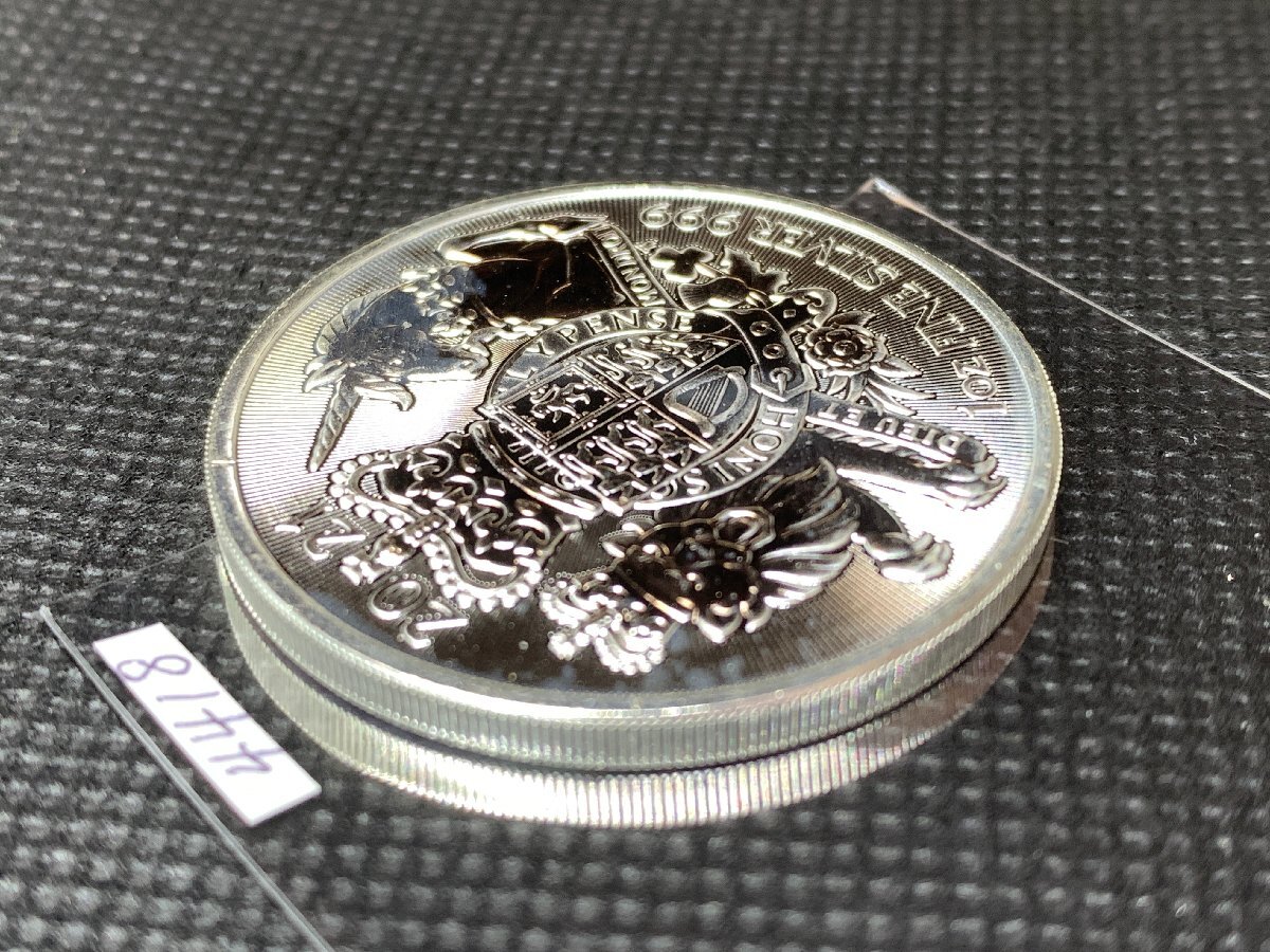 31.1グラム 2021年 (新品) イギリス「 英国王室の紋章・ライオン・ユニコーン 」純銀 1オンス 銀貨の画像5