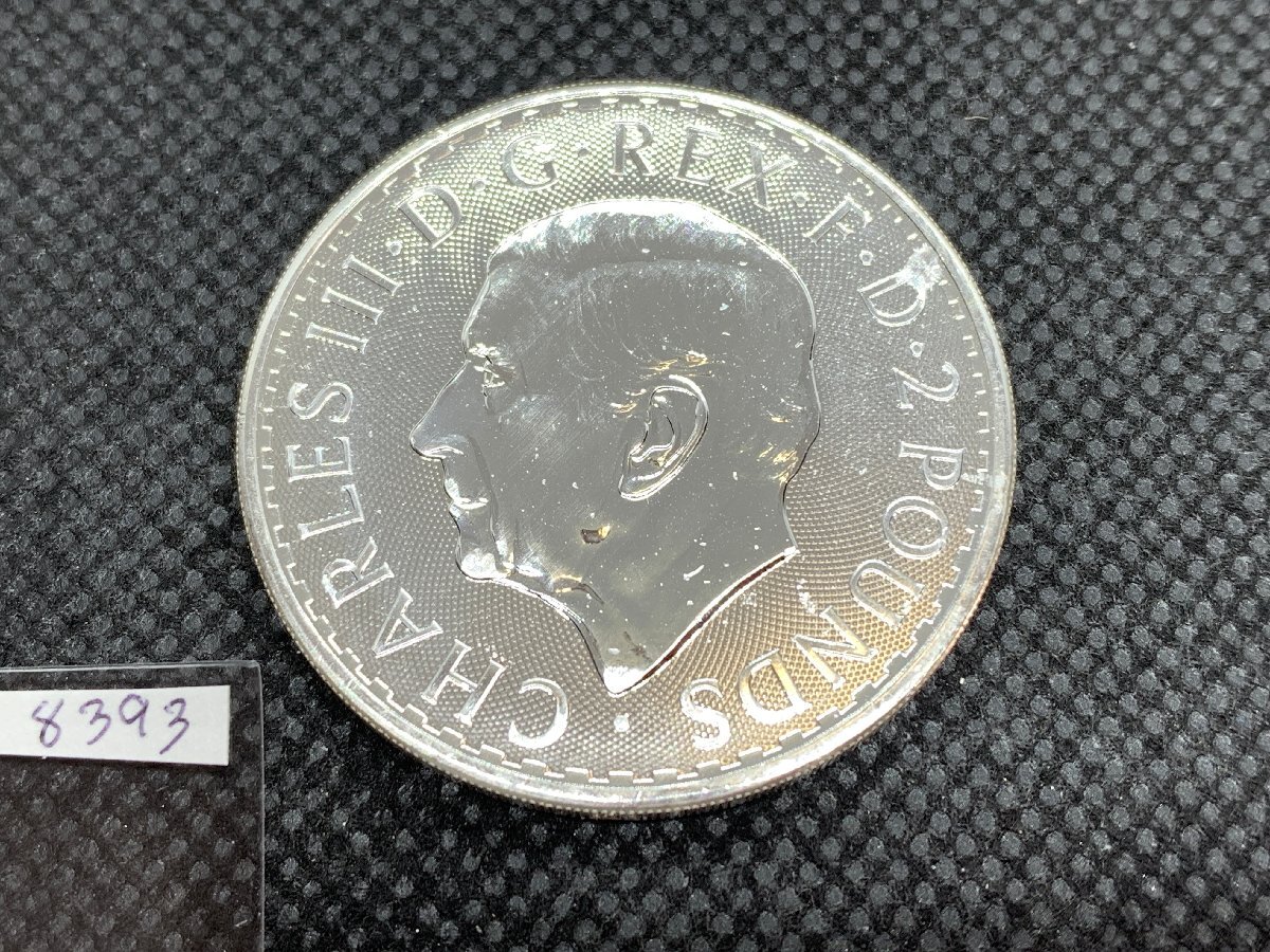 31.1グラム 2024年 (新品) イギリス「ブリタニア」純銀 1オンス 銀貨 (チャールズ3世)の画像2