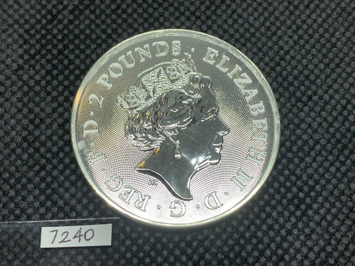 31.1 gram 2021 year ( new goods ) England [ Britain ... . chapter * lion * Unicorn ] original silver 1 ounce silver coin 