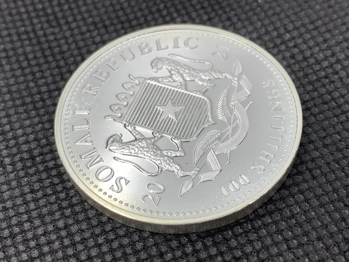 31.1 gram [ Africa wild life * elephant ] original silver 1 ounce silver coin 