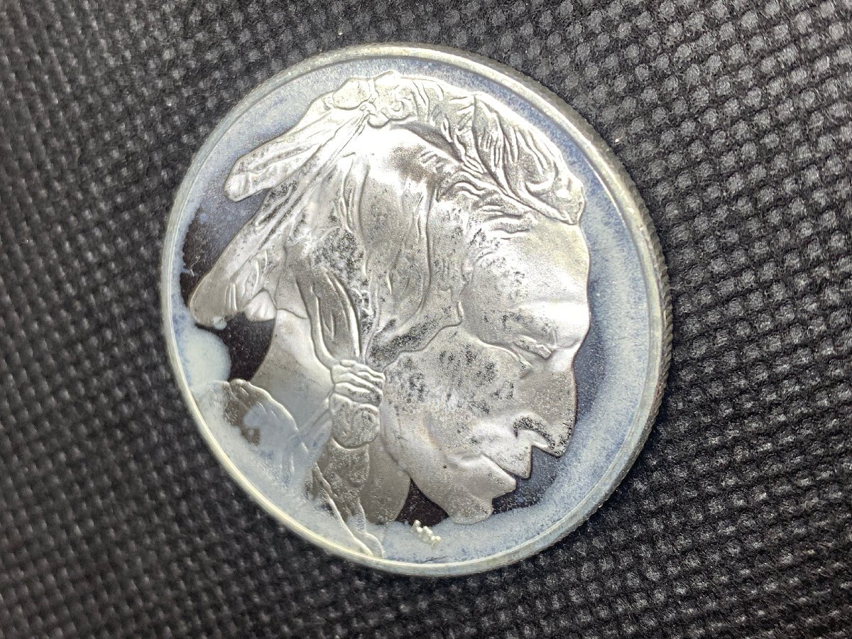 31.1 gram ( new goods ) America [ Buffalo * Indian ] original silver 1 ounce medal 