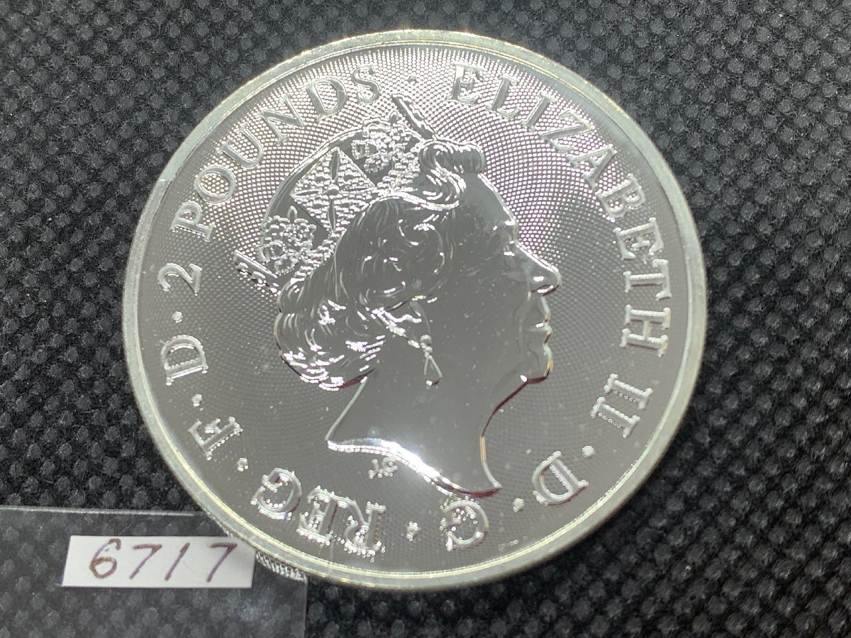 31.1 gram 2022 year ( new goods ) England [ myth . legend *meidoma Lien ] original silver 1 ounce silver coin 