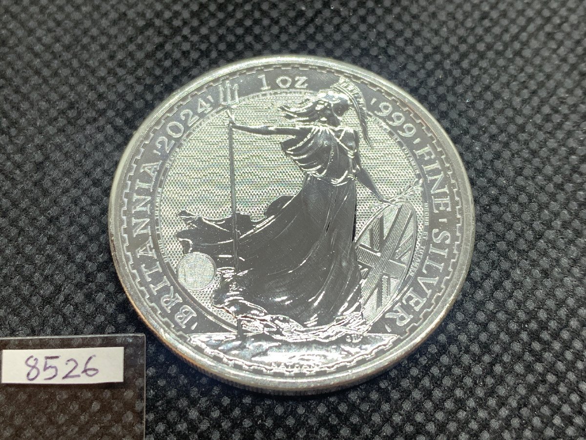 31.1 Грамм 2024 (новый) Великобритания "Британская" Чистое серебро 1 унция серебряных монет (Карл III)