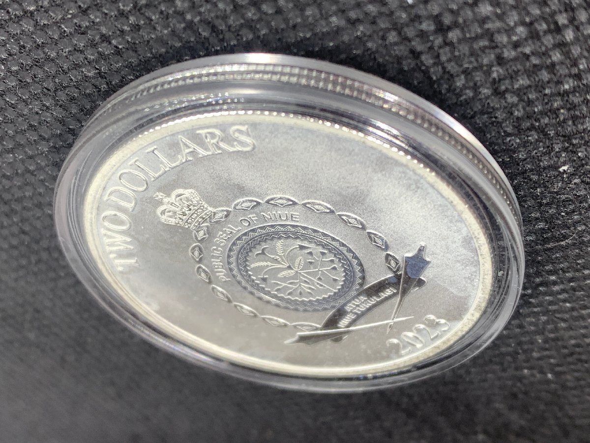 31.1 gram 2023 year ( new goods )niue[ Mickey . minnie * Valentine ] original silver 1 ounce silver coin 