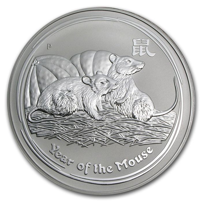 [Гарантия / капсула] 2008 (Новая) Австралия "Зодиак Зодиак, Детский Матенный год" Чистое серебро 1 км серебряная монета