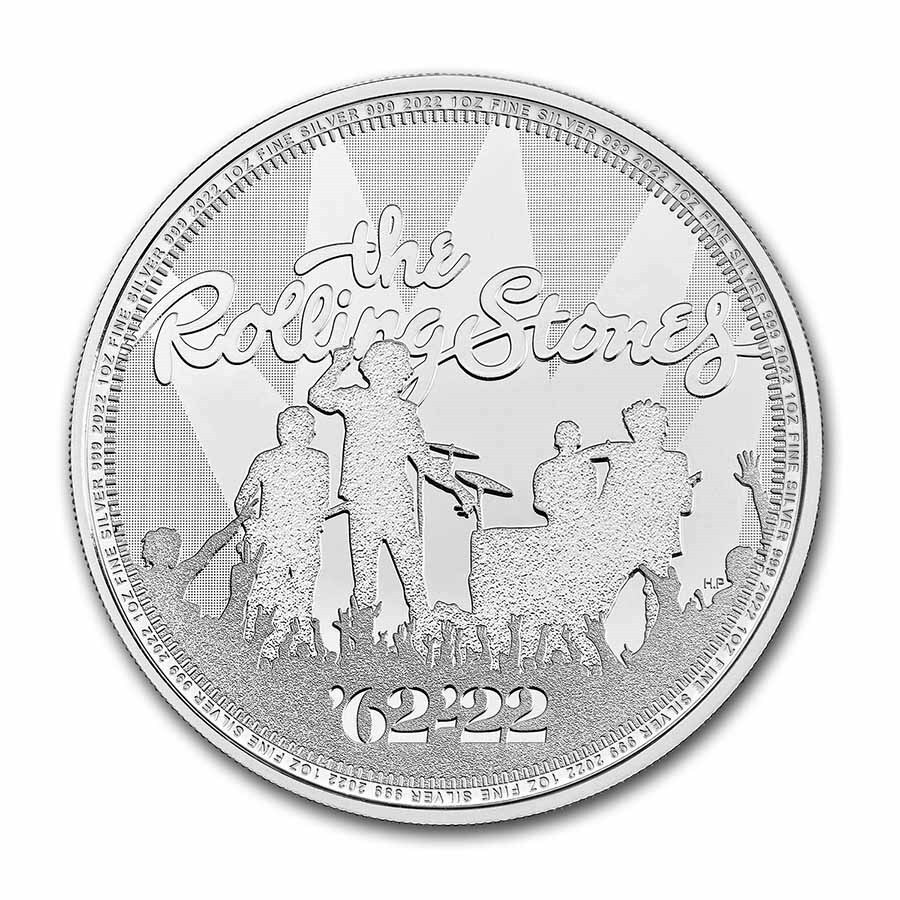 [ written guarantee * capsule with a self-starter ] 2022 year ( new goods ) England [ music Legend * low ring Stone z] original silver 1 ounce silver coin 