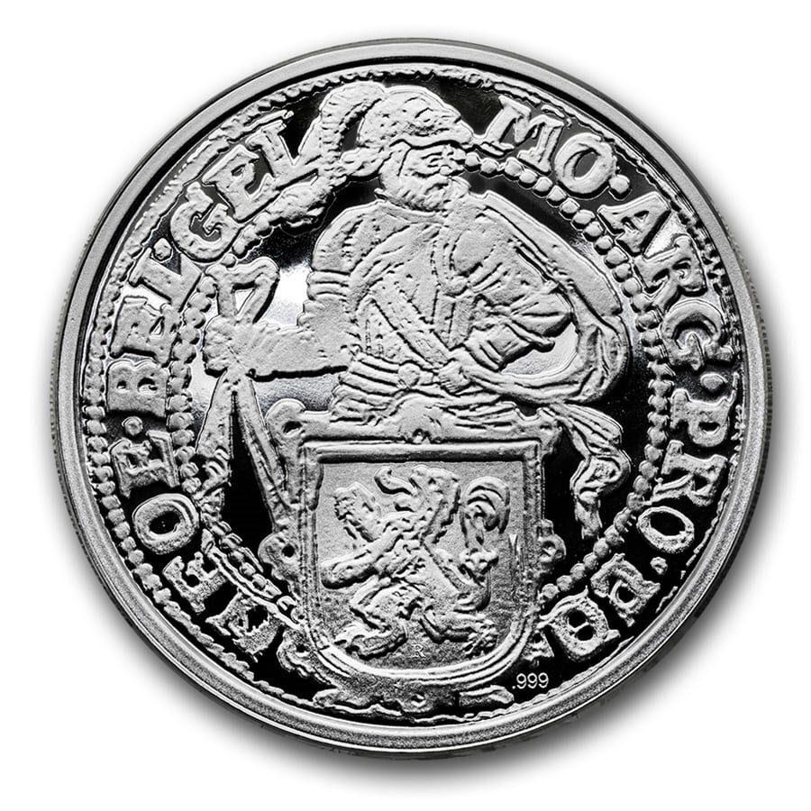 [保証書・カプセル付き] 2019年 (新品) オランダ「ライオン ドル・リストライク」純銀 1オンス メダル_画像2