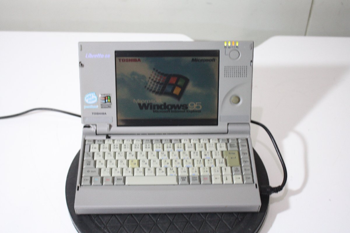 F5249【ジャンク】TOSHIBA 東芝 libretto 60CTA/810 PA1252JA Win95 拡張ドック付の画像1