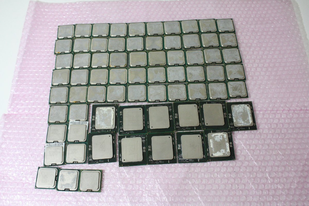 F5277..【都市鉱山】 CPU70個セット 金メッキ 基板 /金抽出/研究用＆実験用などにの画像4